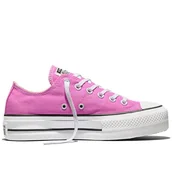 Trampki damskie - Buty damskie Converse Chuck Taylor All Star Lift Platform A16104C - różowe - miniaturka - grafika 1