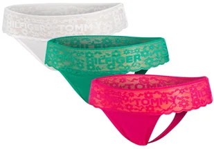 TOMMY HILFIGER MAJTKI STRINGI DAMSKIE 3 PARY THONG UW0UW02036 0TW - Rozmiar: XS - Majtki damskie - miniaturka - grafika 1
