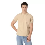 Koszulki męskie - Champion Męska koszulka polo Legacy Light Cotton Pique C-Logo Shirt, Taupe Brown, L - miniaturka - grafika 1