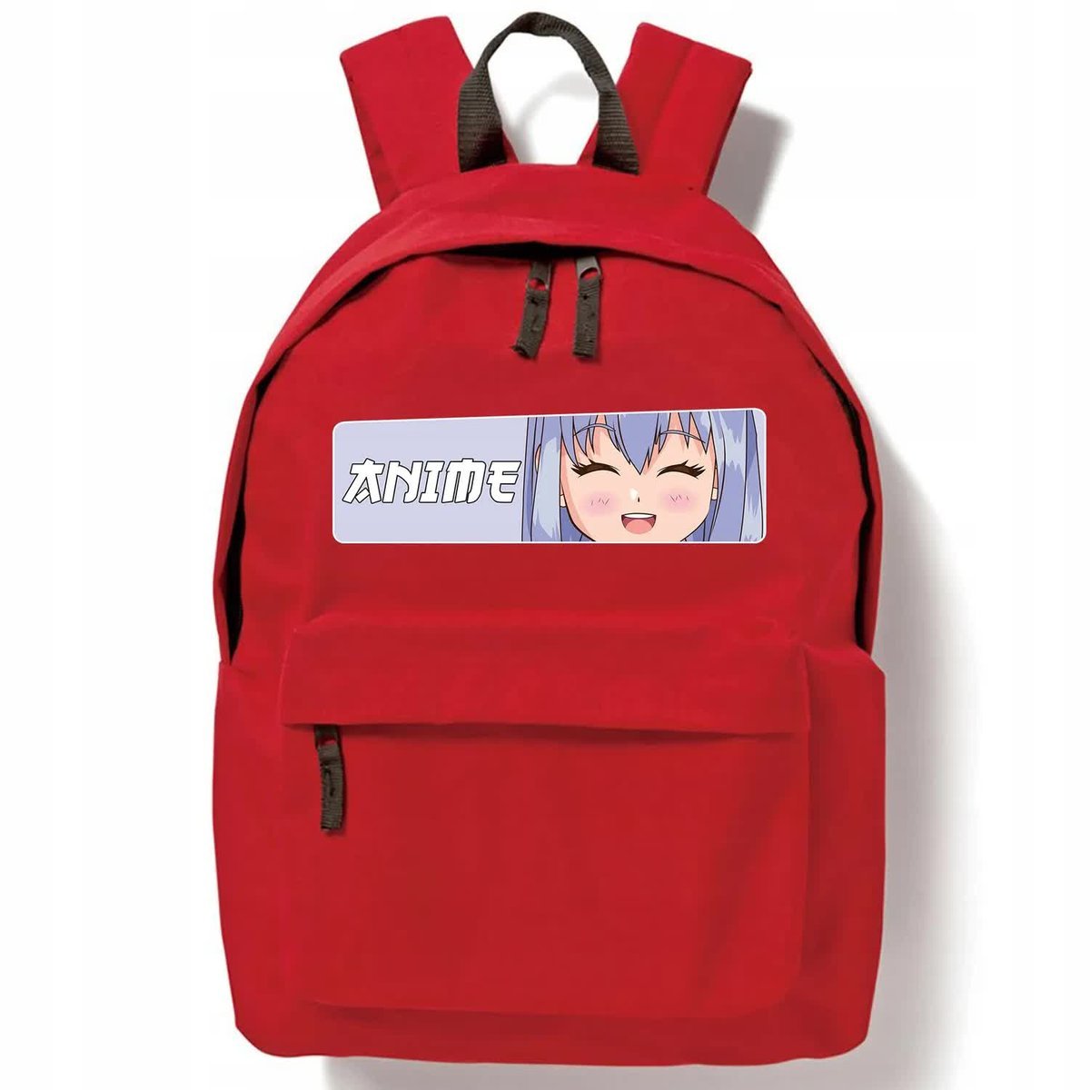 PLECAK Szkolny CZERWONY ANIME Pojemny Wzory