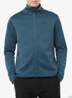 Bluzy sportowe damskie - Bluza rozpinana Salomon Essential Warm Fz Mid - midnight navy - miniaturka - grafika 1