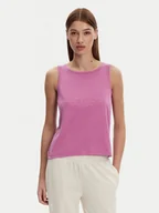 Koszulki i topy damskie - Kappa Top Logo Gria 382129W Fioletowy Regular Fit - miniaturka - grafika 1