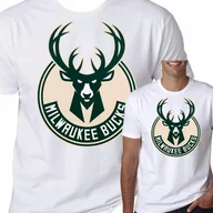 Koszulki męskie - T-Shirt Koszulka Milwaukee Bucks Prezent M 0479 - miniaturka - grafika 1