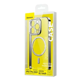 Zestaw Etui Baseus Glitter Magnetic do iPhone 14 Pro Max (srebrne) + szkło hartowane + zestaw czyszczący - Etui i futerały do telefonów - miniaturka - grafika 5