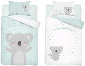 Pościel dla dzieci - Detexpol pościel bawełniana dla dzieci 100x135cm Maya Moo Mały słodziak miętowa - miniaturka - grafika 1