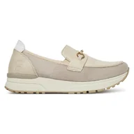Półbuty damskie - RIEKER N7455-60 Ivory - miniaturka - grafika 1