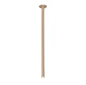 Lampy sufitowe - Metalowa sufitowa lampa ALHA 9427 Dohar tuba do sypialni platynowa - miniaturka - grafika 1