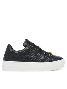 Elisabetta Franchi Sneakersy Low Cut Lace Up F4-A9E-0357-1251 S Czarny - Buty dla dziewczynek - miniaturka - grafika 1