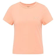 Koszulki i topy damskie - Lee Koszulka damska Shrunken, Bright Coral, L - miniaturka - grafika 1