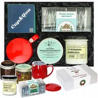 Zestawy upominkowe - MEGA DUŻY ZESTAW PREZENTOWY BOX KOSZ - KUBEK ZAPARZACZ ŚWIECA KAWA HERBATA SYPANA PREZENT UPOMINEK POD CHOINKĘ NA ŚWIĘTA GWIAZDKĘ MIKOŁAJA BOŻE NARODZENIE DLA KOBIETY FACETA MĘŻCZYZNY - miniaturka - grafika 1