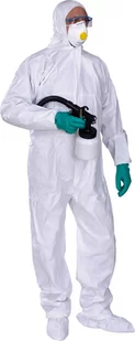 Panoply ) DT115 KOMBINEZON Z WŁÓKNINY Z KAPTUREM - M-2XL. - Odzież robocza - miniaturka - grafika 1