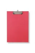 Teczki i skoroszyty - Deska A4 z klipem premium czerwona - miniaturka - grafika 1