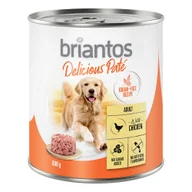 Mokra karma dla psów - Briantos Delicious Paté, 6 x 800 g - Kurczak - miniaturka - grafika 1