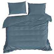 Pościel - Eurofirany Pościel z satyny bawełnianej Nova3 petrol 160x200 ef-psc-nova3petrol-160 - miniaturka - grafika 1