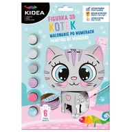 Zabawki kreatywne - Figurka 3D malowanie po numerach po numerkach kotek - miniaturka - grafika 1