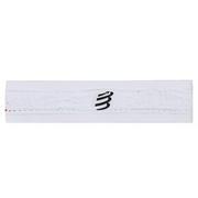 Ozdoby do włosów - Opaska materiałowa Compressport Thin Headband On/Off CU00010B White 001 - miniaturka - grafika 1