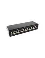 Pozostałe akcesoria sieciowe - InLine Patch Panel Cat.6A do stołu / ściany 12 Port czarny RAL9005 (76809S) - miniaturka - grafika 1