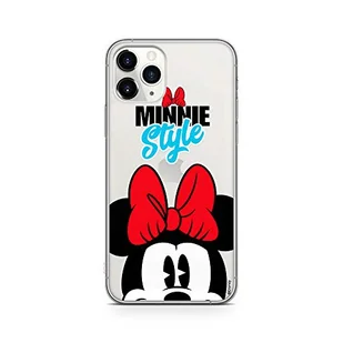 ERT GROUP etui na telefon Apple Iphone 11 PRO MAX, case oryginalny i oficjalnie licencjonowany przez Disney, wzór Minnie 027, optymalnie dopasowane, plecki z TPU częściowo przeźroczyste - Etui i futerały do telefonów - miniaturka - grafika 1