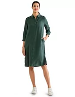 Sukienki - Street One Damska sukienka lniana, Deep Leafy Green, 34 - miniaturka - grafika 1