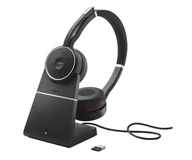 Słuchawki - Jabra Evolve 75 SE Link 380a MS Stereo Stand czarne - miniaturka - grafika 1