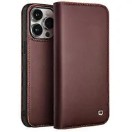 Etui i futerały do telefonów - Dla Iphone 15 Pro Max Qialino Classic Gen2 Skórzane etui na telefon Brown - miniaturka - grafika 1