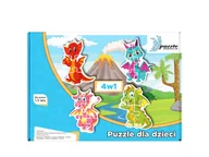 Puzzle - Puzzle dla dzieci Dinozaury i Smoki 04 Progresywne - miniaturka - grafika 1
