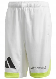 L SPODENKI MĘSKIE ADIDAS SPORTOWE FL3888 BIAŁE NA TRENING - Spodenki męskie - miniaturka - grafika 1
