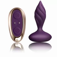 Korki analne - Rocks-Off Rock Off Sensations Desire Vibrating Anal Plug Purple Wibrujący korek analny na pilota Fioletowy - miniaturka - grafika 1