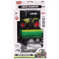Samochody i pojazdy dla dzieci - Mega Creative Moje Ranczo Traktor B/o Akc Zestaw Pl. 12/24 - miniaturka - grafika 1