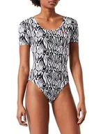 Koszulki i topy damskie - FILA Damska koszulka Bytom AOP Body na ramiączkach, Bright White Abstract zebra Aop, 3XL - miniaturka - grafika 1