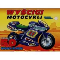 Zabawki kreatywne - Olesiejuk Wyścigi motocykli Koloruj i naklejaj Firma księgarska J&K - miniaturka - grafika 1