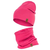 Czapki dla dzieci - Czapka Dziecięca Jesienna Wiosenna Komin Komplet Bawełna Dla Dzieci 48-56 - miniaturka - grafika 1