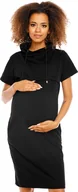 Sukienki ciążowe - PeeKaBoo Damska sukienka ciążowa Shnas Czarny XL - miniaturka - grafika 1
