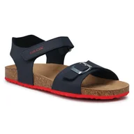Sandały damskie - Geox Sandały J Ghita B. B J028LB 000EK C0735 D Navy/Red - miniaturka - grafika 1