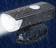 Lampki rowerowe - Przednia Lampka Rowerowa Led 5000K 300Lm Czarna Zd41F - miniaturka - grafika 1