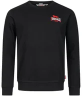 Bluzy męskie - Bluza LONSDALE LYMPSTONE czarna prosta-L - miniaturka - grafika 1