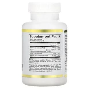 California Gold Nutrition, Immune 4, 60 kaps. - Suplementy naturalne - miniaturka - grafika 2