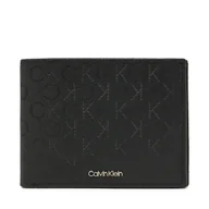Portfele - Duży Portfel Męski Calvin Klein Trifold 10Cc W/Coin K50K512684 Czarny - miniaturka - grafika 1