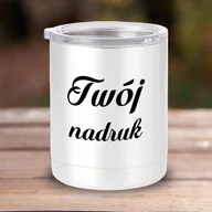 Kubki - Prosty, biały kubek 300 ml z podwójnymi ściankami z Twoim nadrukiem - miniaturka - grafika 1