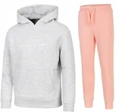 Dresy męskie - 4F OCIEPLANY DZIEWCZÄCY DRES KOMPLET BLUZA SPODNIE / rozm 164 - miniaturka - grafika 1