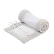 Pościel dla dzieci - babybay Gniazdko z siatki waflowej pasuje do modelu Boxspring XXL, biało-szary - miniaturka - grafika 1