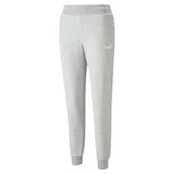 Dresy damskie - Spodnie dresowe damskie Puma ESS Elevated szare 67378904-XL - miniaturka - grafika 1