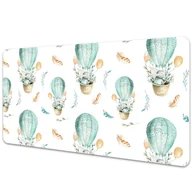 Podkładki na biurko - Mata na biurko dla dzieci Królik w balonie 90x45 cm - miniaturka - grafika 1