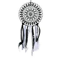 Wyposażenie pokoiku dziecięcego - Łapacz snów, Nocne niebo, 16x34 cm - miniaturka - grafika 1