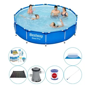Zestaw basenowy - Bestway Steel Pro 366x76 cm - okrągły - Baseny ogrodowe - miniaturka - grafika 1
