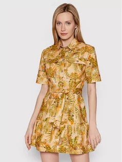 Sukienki - Desigual Sukienka koszulowa Safari 22SWVW67 Kolorowy Regular Fit - grafika 1