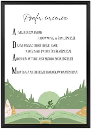 Psalm imienia Adam, prezent na bierzmowanie, imienienym urodziny, imię do wyboru. - Ikony i obrazy sakralne - miniaturka - grafika 1