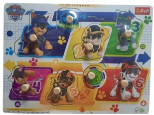 Układanka drewniana Psi Patrol Puzzle TREFL 61808 - Układanki dla dzieci - miniaturka - grafika 1