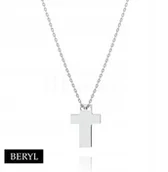 Biżuteria religijna - Naszyjnik krzyżyk srebro 925 krzyż - miniaturka - grafika 1