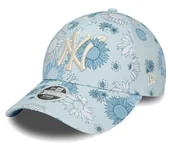 Czapki damskie - Czapka z daszkiem NEW ERA NYY Damska Floral 9FORTY niebieska - miniaturka - grafika 1